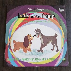 Walt Disney's Lady and the Tramp Vinyl Record Disneyland 1231‎ Vintage LP